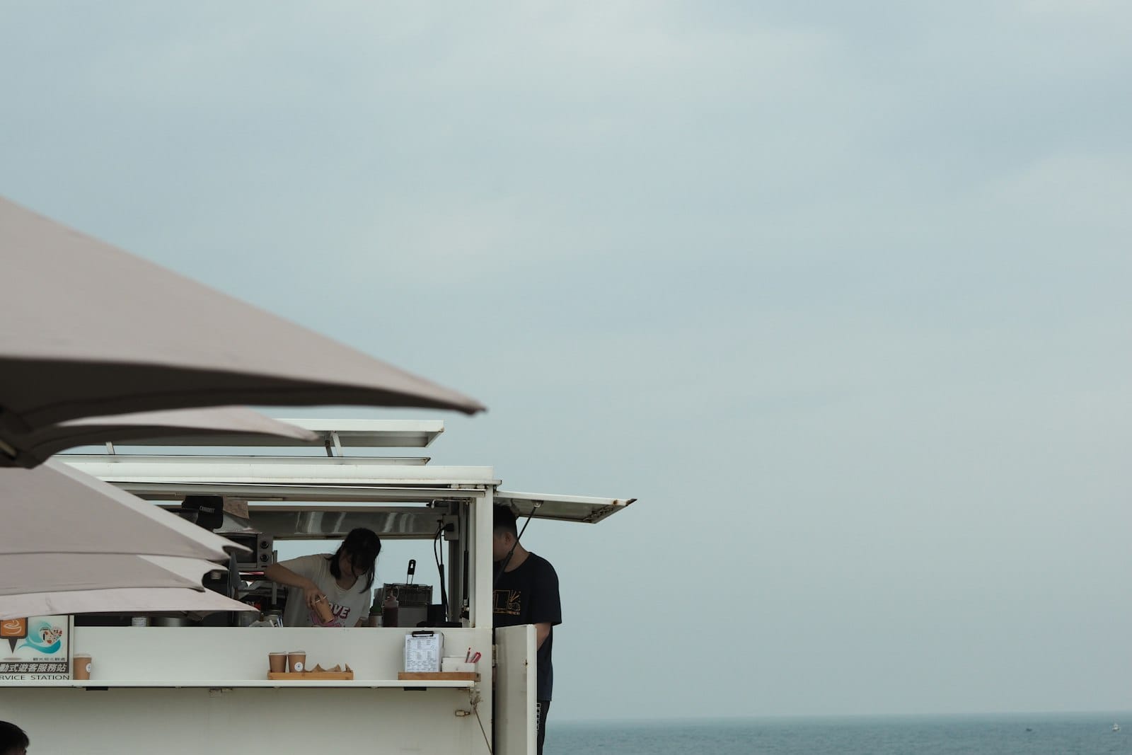 A beachside cafe