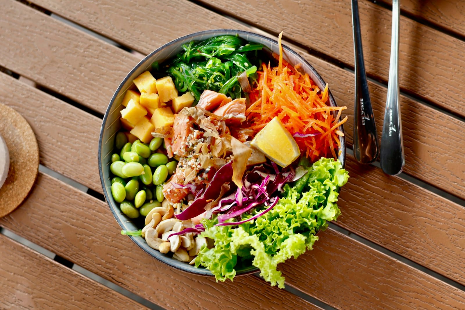 A colourful, eco-friendly plant-based meal