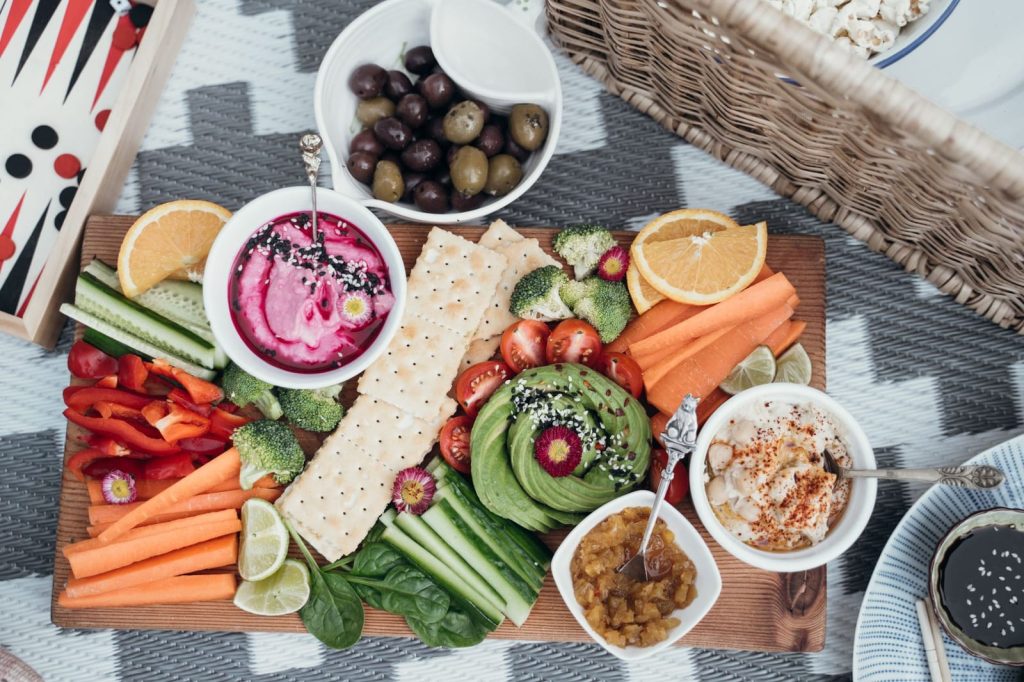 A colourful, healthy plant-based meal