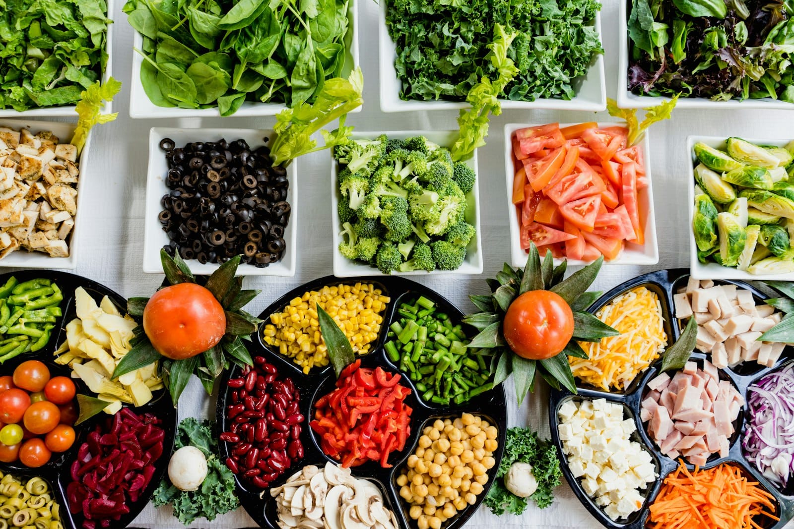 A healthy bowl with fresh ingredients