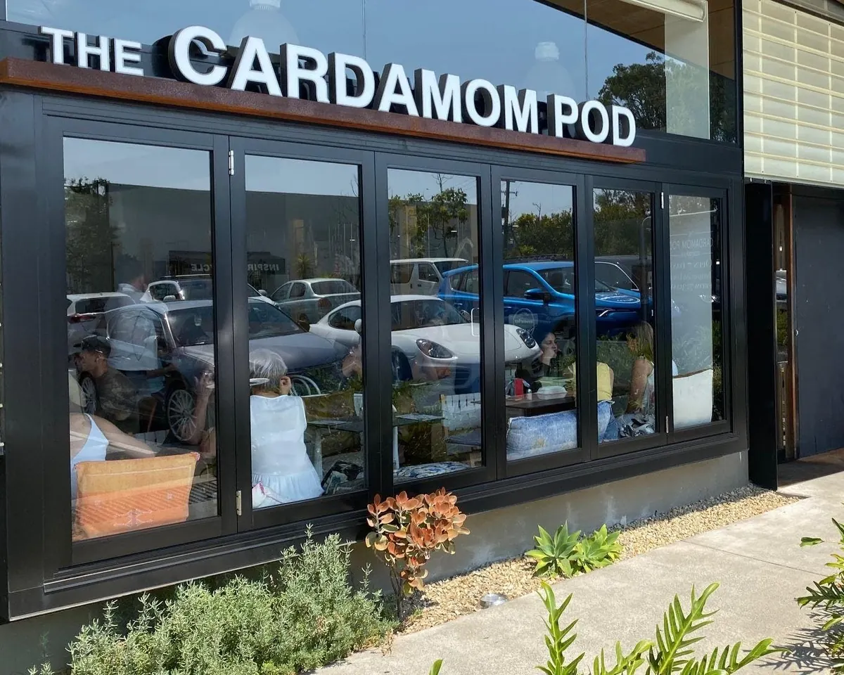 The Cardamom Pod shopfront and entrance at The Brickworks in Southport