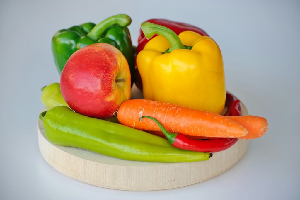 A heart-healthy plate of vegetables