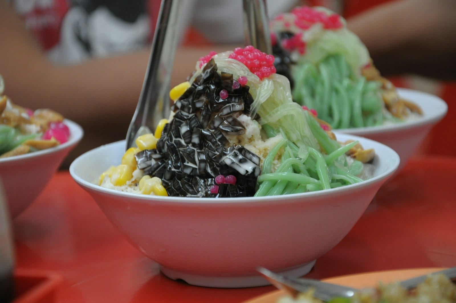 A sundae with toppings