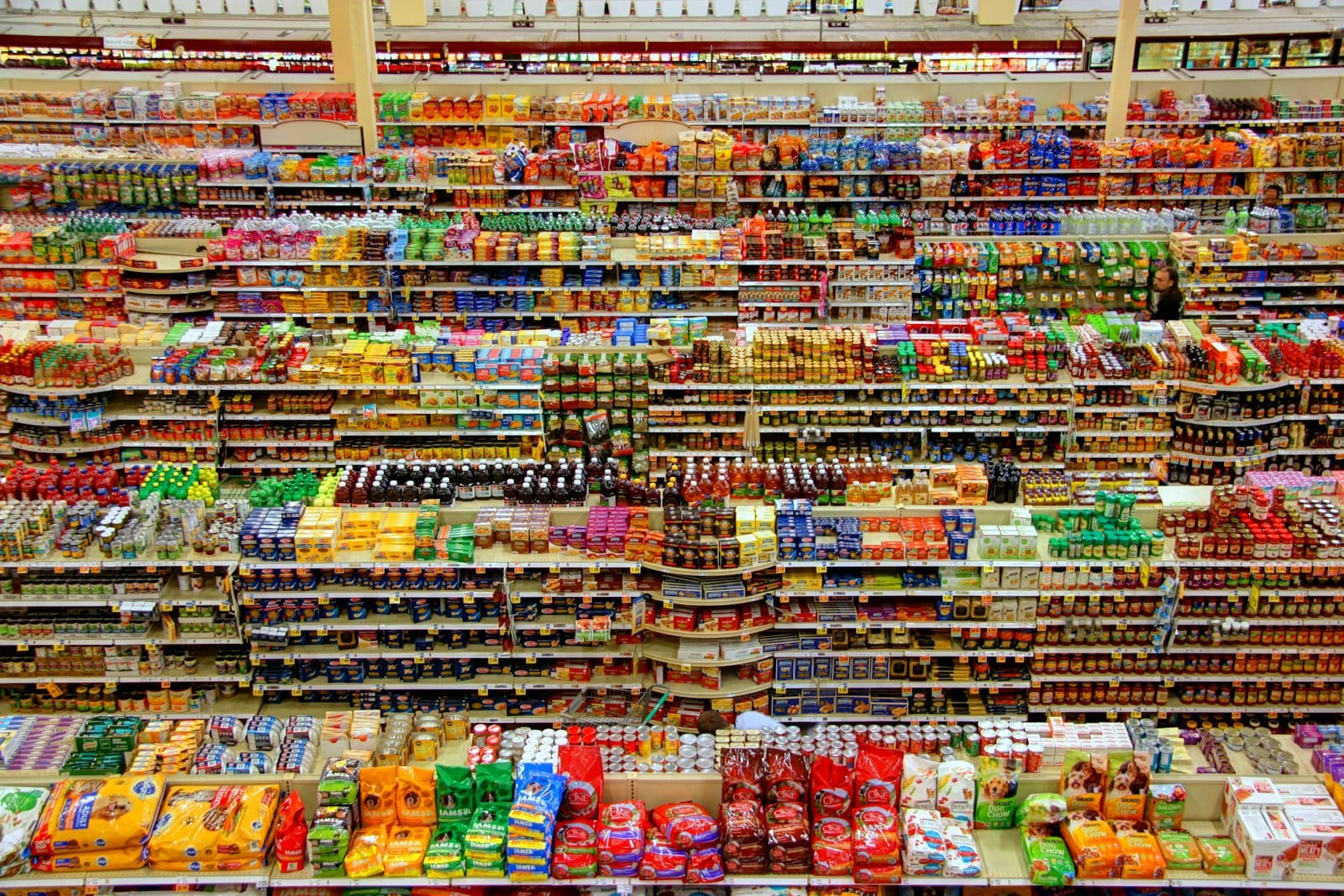 A packaged food product on a shelf