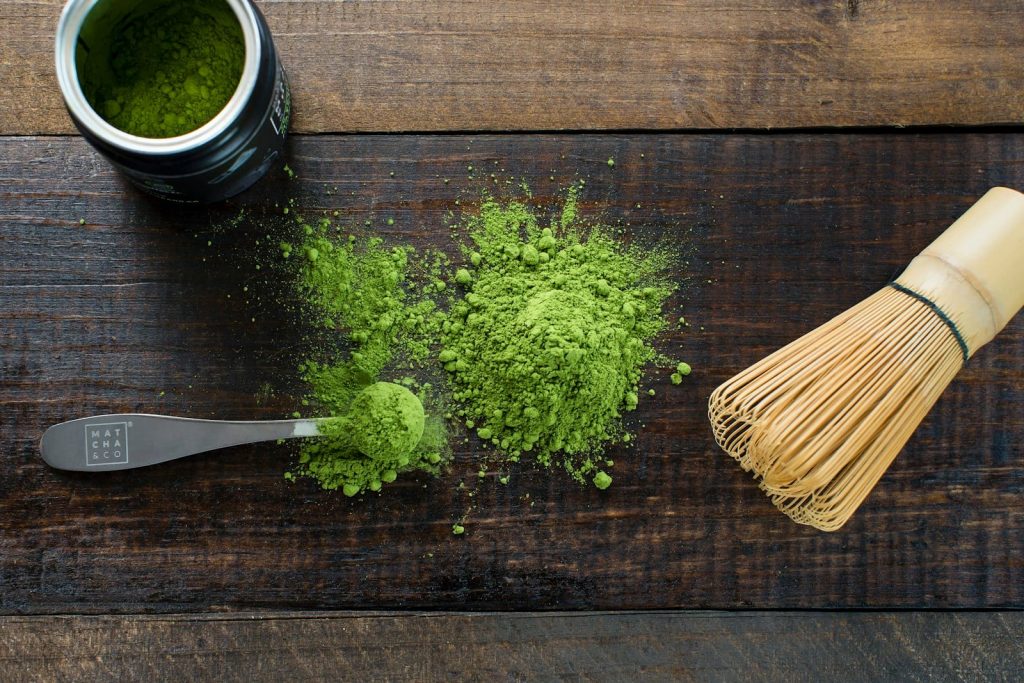 Matcha green tea powder