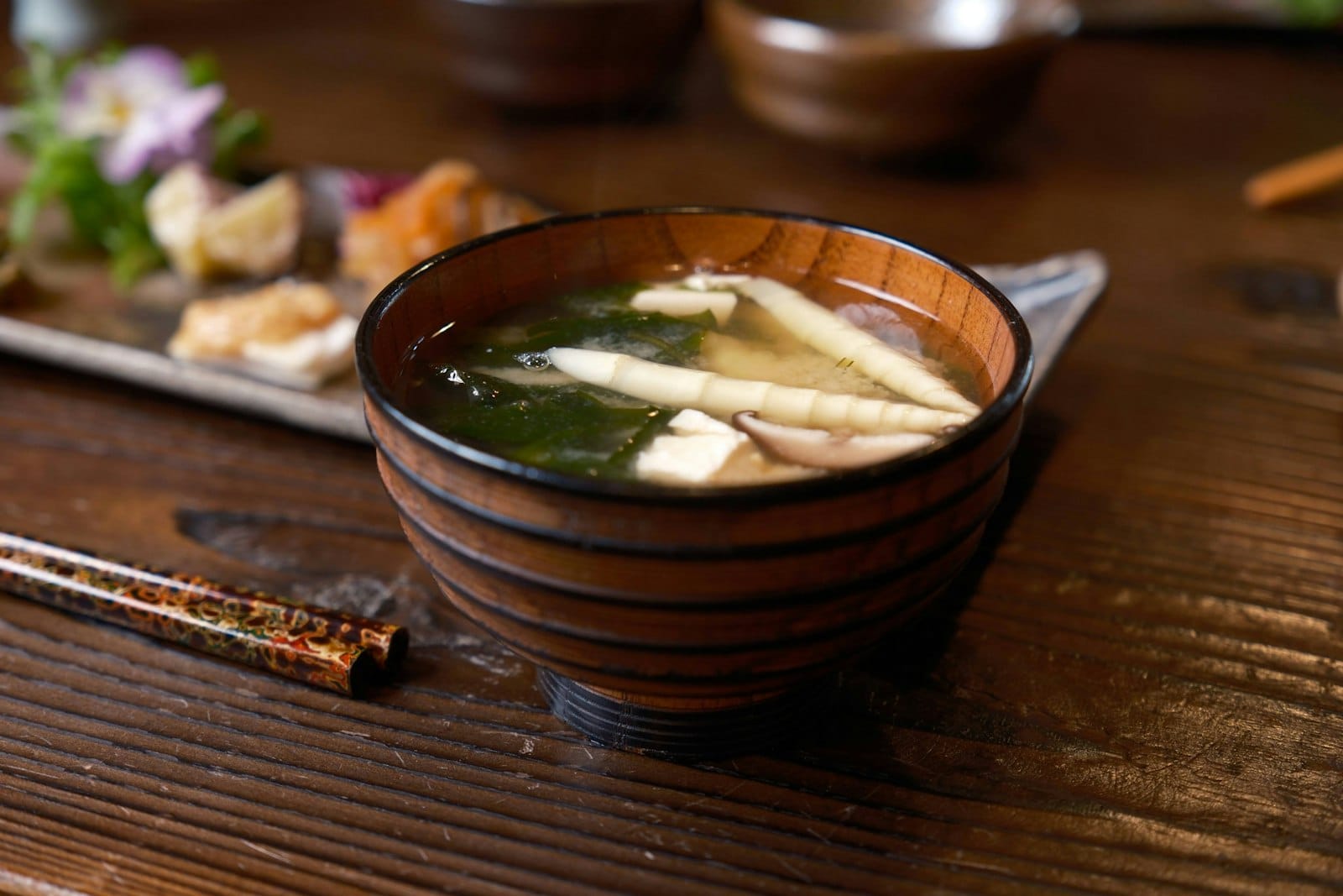 A warm bowl of miso soup
