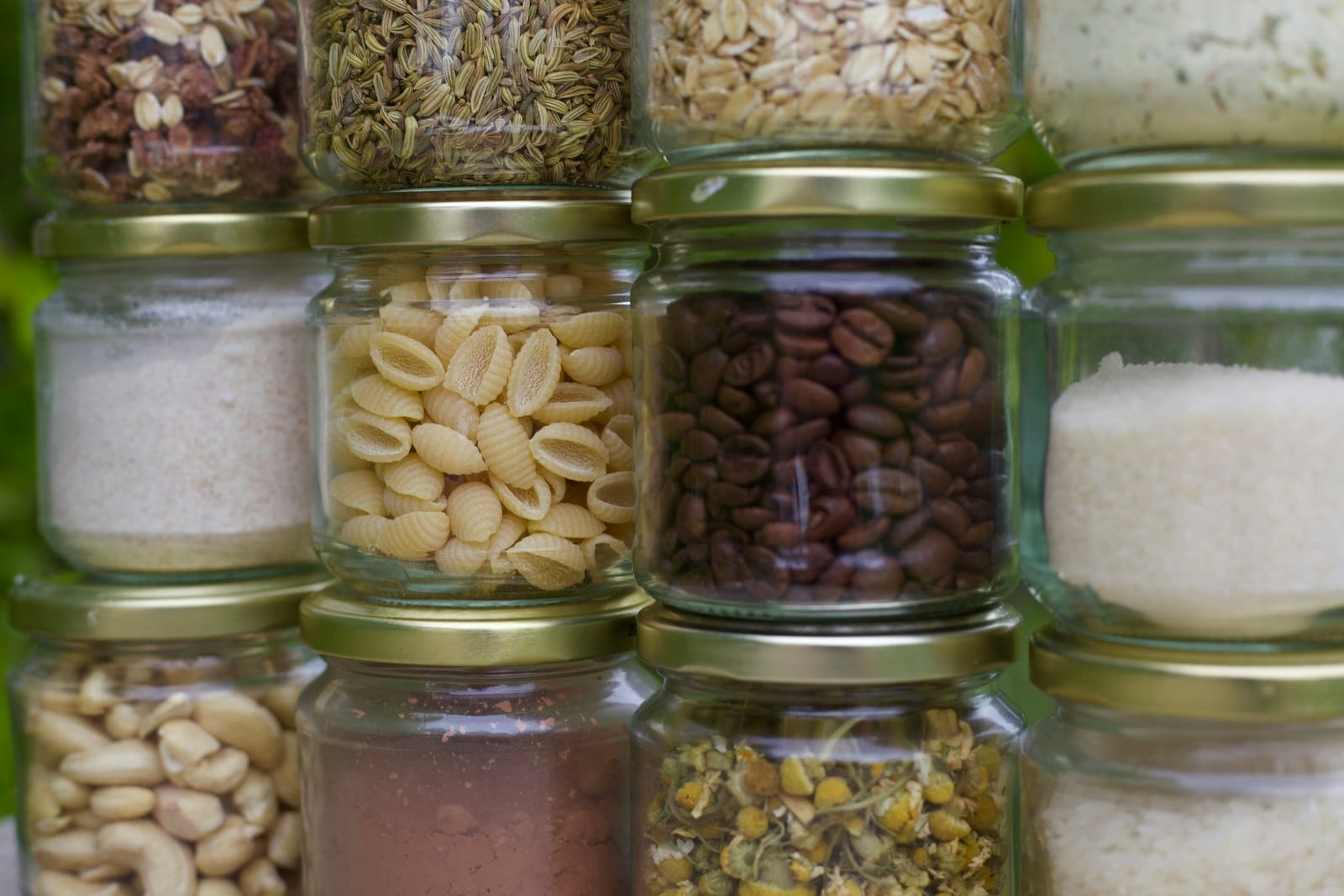 A seasoning jar in the pantry