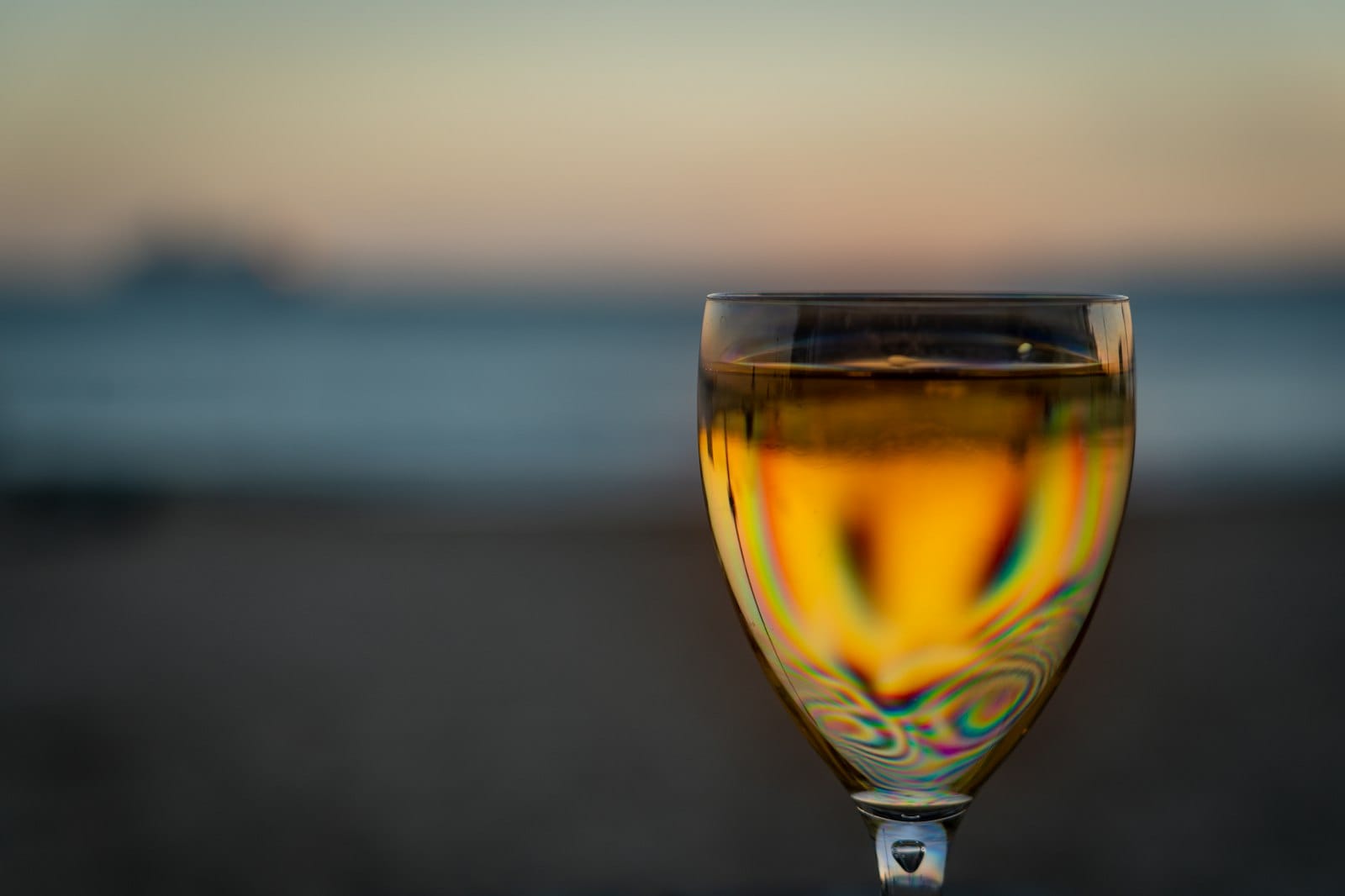Saffron-infused water in a glass