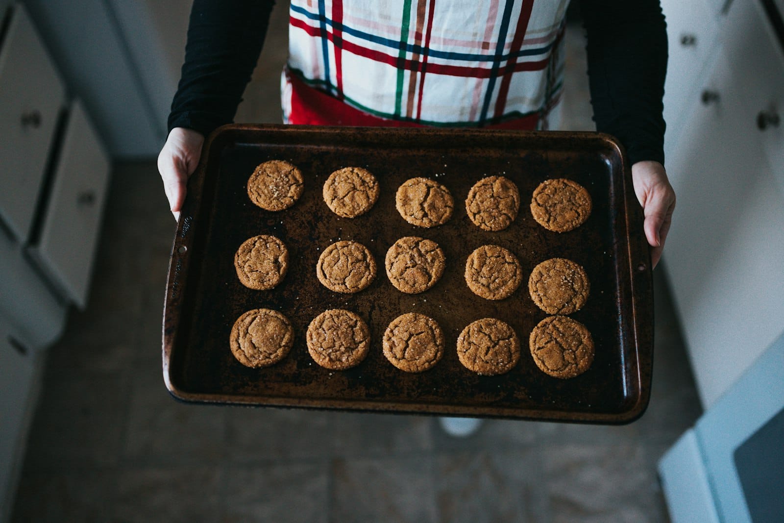 Cookies on a baking tray